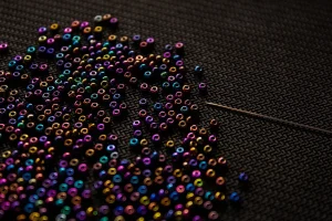 What stories were embedded in African beadwork used for rituals?